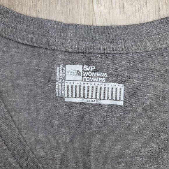 The North Face USA Graphic Tee Never Stop Exploring Design Slim Fit S Gray - Picture 4 of 4
